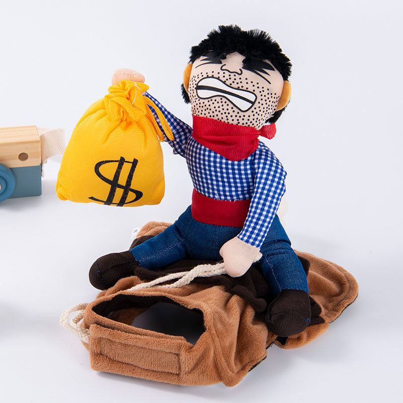 El caballero con la bolsa de dinero.