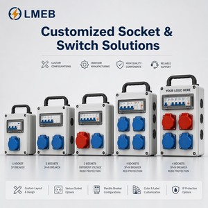 Boîte de distribution d'interrupteur IP67 personnalisée, prise aviation avec protection contre les fuites et fusible, équipement électrique <span class=keywords><strong>industriel</strong></span> - Product Image 3