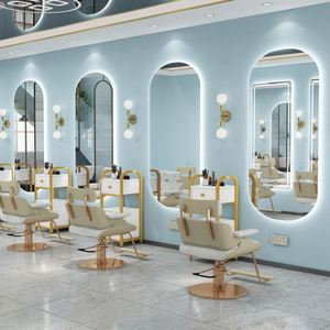 2025 nueva llegada luz LED espejo especial para salón barbería baño gimnasio vidrio peluquería ESPEJO para sala de estar comedor - Product Image 3