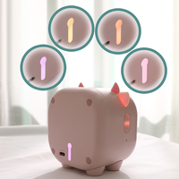 Großhandel Cute Cow LED Schreibtisch uhr Digital Alarm Schlaf Trainer Snooze Timer Sound Control Anpassbare Wake LED-Leuchten für Kinder