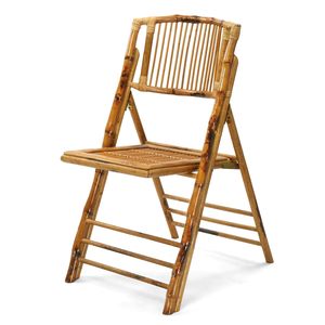 <b>Stackable</b> Foldable Durable Wedding Retail Rental Event Banquet Folding Bamboo <b>Chair</b> Wood - Product Image 1