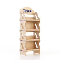 Étagères de présentation en bois double face robustes, personnalisables, avec couleurs sur mesure, pour supermarchés et magasins d'alimentation, avec étagères réglables