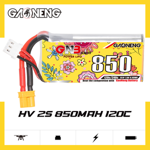 GNB 2S 3S 4S 5S 6S 8S 850mAh 120C FPV 드론 리포 고전압 배터리 XT30 XT60 플러그 포함 FPV 드론 키트 배터리 GNB - Product Image 2