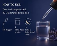 ODM Gouttes Herbales pour le Sommeil Sans Mélatonine, Liquide Oral avec Camomille, Mélisse et Passiflore pour un Aide Naturel au Sommeil et un Repos Profond