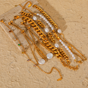 Pulsera de Perlas con Cuentas, Estilo Lujoso y Moderno, Versátil, de Acero Inoxidable, Regalo para Chicas - Product Image 5