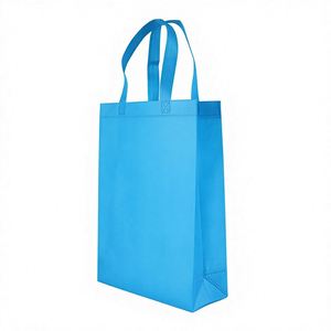 Bolsa de Regalo/Vino Ecológica Personalizada, Impresa en PP Dorado, Soldada por Ultrasonido, No Tejida, Tamaño Mediano, con Asas, a Bajo Precio - Product Image 1