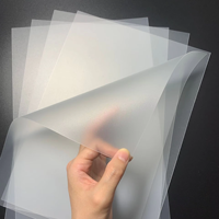 Approvisionnement d'usine A4 taille 0.4mm couverture de reliure pour animaux de compagnie 220*285mm ligne de sergé papier adhésif et feuille de papeterie de Film