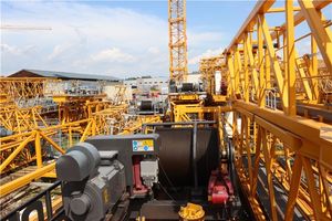 Nueva Grúa Torre para Construcción, Capacidad de Carga Nominal de 5-8 Toneladas, con Caja de Cambios, Motor de Engranajes, Rodamientos, Componentes Principales, Marca HAISHAN - Product Image 2