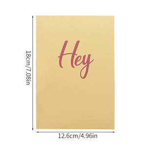 การ์ดอวยพรนิ้วกลางสำหรับ<span class=keywords><strong>เพื่อน</strong></span>ดีไซน์ใหม่การ์ดรูปทรงสี่เหลี่ยมผืนผ้าสีเหลือง3D ตลกป๊อปอัพดีไซน์มาใหม่ - Product Image 4