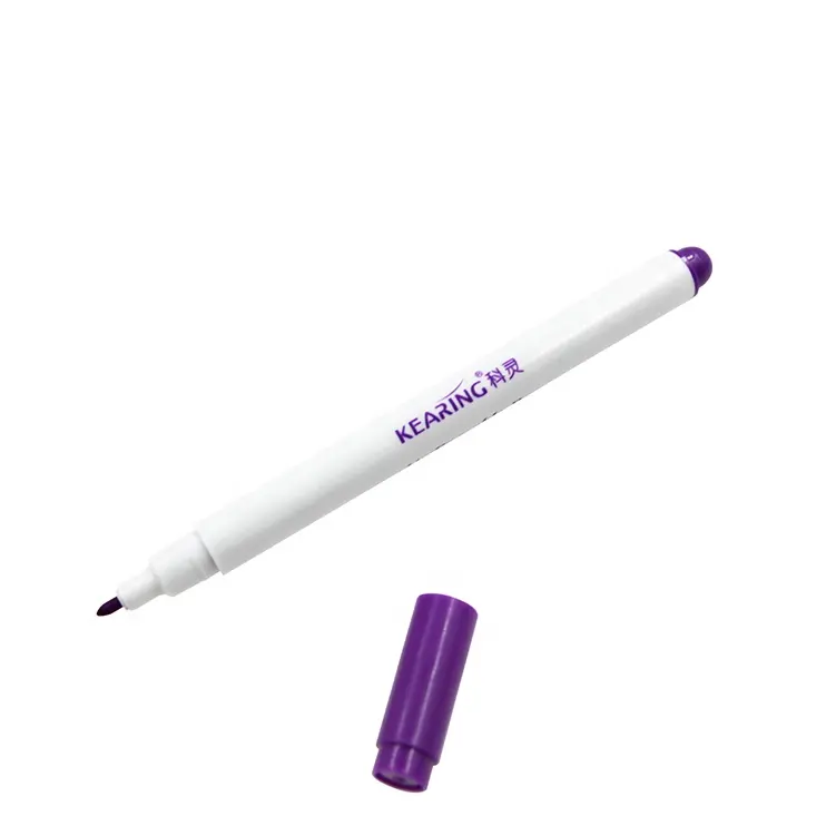 Kearing Auto Vanishing Violet Fabric Marker 1.0mm Fiber Tip Air Erasable Pen for Sewn # AV10