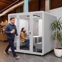 Cabines de réunion modulaires insonorisées modernes personnalisables en gros pour immeubles de bureaux et hubs de télétravail à domicile