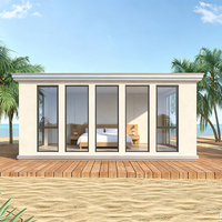 Maison préfabriquée modulaire entièrement finie, assemblage rapide sur site, cabane préfabriquée mobile personnalisée pour complexe touristique