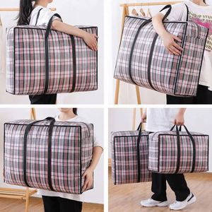 Bolsa de Almacenamiento Plegable Reutilizable Personalizada, Reforzada, Reciclada, Resistente, Impresa, Portátil, de Polipropileno Tejido, Grande, para Mudanzas - Product Image 5