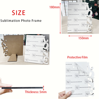 MDFSUB Cadeau de Saint-Valentin sublimation d'amour Panneau MDF Plaques en bois sublimation amour Cadre photo Mdf vierge pour la décoration intérieure