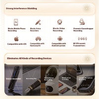 F18 équipement d'écoute anti-enregistrement dispositif muet de blindage de téléphone portable pour amplificateur récepteur de réunions de salle de conférence