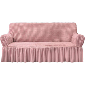 Wholesale Furniture Slipcover Elastic <b>Stretch</b> <b>Sofa</b> <b>Cover</b> With Skirt Custom 3 Bodies <b>Covers</b> <b>Sofa</b> - Product Image 1