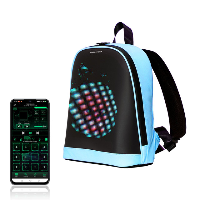 CRELANDER Newest Backpack Manufacturer Custom DIY LED Full Color Screen Fashion Women Backpack Bags for Girls Smart LED Backpack