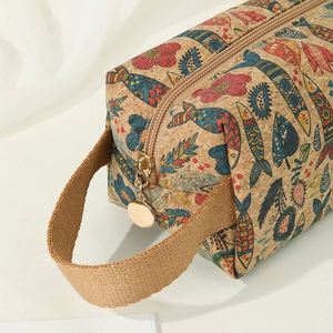 Custom Organic Cotton Canvas Zipper Packaging Pouch Natural Recycled RPET Linen Cork Makeup Cosmetic <b>Bag</b> - Product Image 3