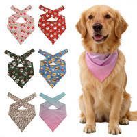 Lindo Pañuelo para Perro, Pañuelo Triangular Ajustable para Mascotas, Baberos Suaves y Transpirables para Perros Pequeños, Medianos y Grandes, Accesorios de Moda para Cachorros
