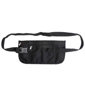 Travelsky Travel Security RFID Bloqueo Bolsa plegable personalizada Hombres Cintura Money Belt Bag - Product Image 2