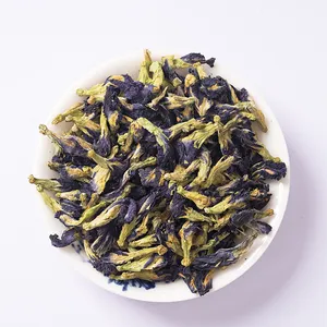 2023 nuove bustine di tè del fiore del pisello della farfalla blu naturale all'ingrosso che fanno il fiore del pisello della farfalla del tè blu organico