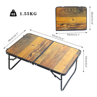 Table de camping pliable en aluminium, gain de place, table de pique-nique portable pour les voyages en plein air, OEM