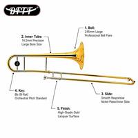 China Best Selling OEM Professional Super Musical Instrument Bass Trombone Brass Instrument