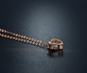 शादी की सालगिरह और प्रस्ताव उपहार के लिए सोने के साथ 18k सोने का हार और प्रस्ताव उपहार के लिए गुलाब सोना - Product Image 4