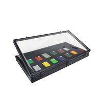 Boîte de présentation professionnelle sécurisée pour cartes à collectionner, bijoux, échantillons, etc. Boîtier de stockage robuste en aluminium Support OEM ODM