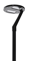 Lampes LED de poteau extérieur IP66 100W AC avec capteur, base en aluminium moulé sous pression, éclairage de jardin