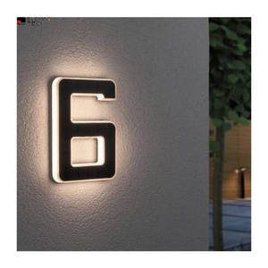 Stainless Steel Outdoor House Number Light Waterproof Home Hotel Door House <b>Illuminated</b> Led Backlit Residential Numbers Sign - Product Image 5