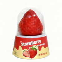 Boîte de glace à la fraise exotique, saveur de lait, haute qualité, sucettes glacées chinoises, certifiées halal