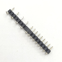 Conector de Clavija de Latón de Tipo Angular de Fila Única Macho con Paso de 2,54 mm para Aplicaciones de Placa a Placa de PCB