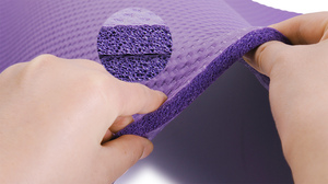 Tapis de yoga Pilates de haute qualité, personnalisé avec logo, antidérapant, écologique, lavable, double couche NBR, épaisseur 8 mm - Product Image 3