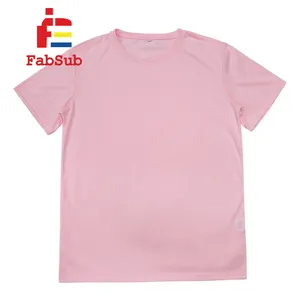 어린이 성인 폴리에스터 티셔츠 승화 느낌 코튼 T 셔츠 100% 폴리에스터 승화 빈 사용자 정의 인쇄 셔츠