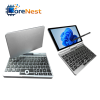 코어네스트 뉴 8인치 미니 포켓 노트북 360도 회전 인텔 N150 12GB DDR5 램 터치스크린 휴대용 UMPC 비즈니스 노트북 OEM