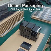 Dompet logam minimalis pria, bahan kayu aluminium Aloi pemegang kartu penghalang Rfid dengan klip uang