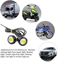 YEL3 Voiture Eagle Eye Led En Alliage D'aluminium 3 Couleurs Led Eagle Eye Lumières 12V Parking Signal Lampes