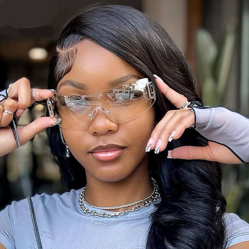 Luxury Women's Sport Sunglasses Y2K Punk Style Acrylic