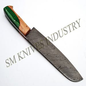 Handmade Damascus Stainless Steel Blade <b>Kitchen</b> Chef Set Japanese <b>Sharp</b> Carbon Steel Cleaver Wood Handle Bone Meat (SMK1190) - Product Image 6