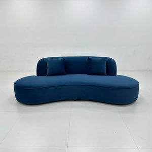 Maintenant simple sur l'aire de repos du canapé incurvé de la lune, le salon, le tissu de meubles de salon de beauté forme spéciale - Product Image 1