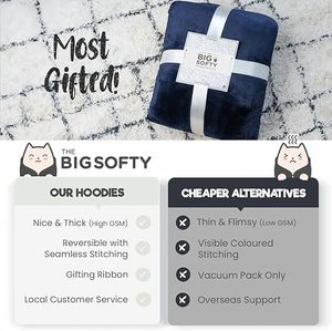 Oversized <strong>Hoodie</strong> Blanket Sherpa &amp; Fleece Wearable Blanket Hoodies for <strong>Women</strong> &amp; Men Comfy &amp; Fluffy Hooded Blankets - Product Image 6