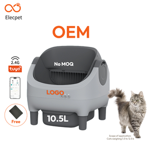 Elecpet Smart Autoclean Scoop Anti Splashing Nonstick Top Entry <strong>Cat</strong> Litter Box with Wifi Remote App Control for Pets Kittens - Product Image 1