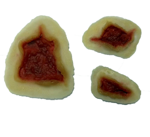 Maschere in lattice 3D SFX spaventose per Halloween, con cicatrici e adesivi ferita, accessori <span class=keywords><strong>horror</strong></span> per corpo e viso, taglia unica - Product Image 3