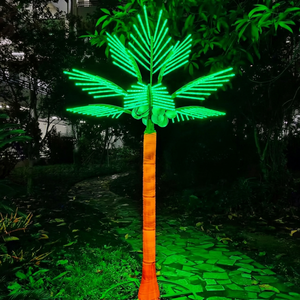 ไฟต้นมะพร้าว LED พร้อมสี RGBW และรับประกัน 1 ปี สำหรับพื้นที่เชิงพาณิชย์และตกแต่งสวน กันน้ำระดับ IP65 - Product Image 1