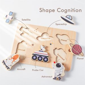 3-Pack Wooden Chunky Puzzles <strong>for</strong> Toddlers Space Ocean Forest Animal Puzzles <strong>Montessori</strong> Educational Learning <strong>Toys</strong> <strong>for</strong> <strong>1</strong> 2Year <strong>Old</strong> - Product Image 2