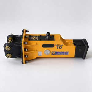 Martillo Hidráulico Silencioso SOOSAN SB10 con Cincel de 40 mm para Miniexcavadoras de 0.8-2.5 Toneladas, Demolición, 1 Año de Garantía - Product Image 1