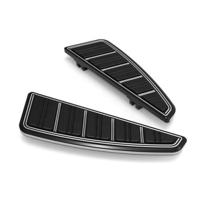 Nouvelles plateformes de moto, repose-pieds pour conducteur, aluminium noir, pour Road <span class=keywords><strong>Electra</strong></span> Glide Street Glide Softail - Product Image 2