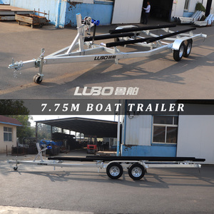 Remorques pour bateaux et embarcations <span class=keywords><strong>à</strong></span> double essieu en bois de 7,75 m - Product Image 2