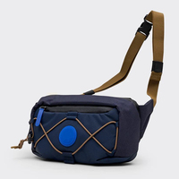 Sac banane de sport réfléchissant en nylon personnalisé avec logo, résistant à l'eau et respirant, pour hommes et femmes